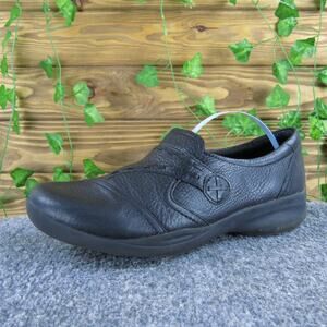 Clarks Women's In-Motion Clog Black‎ Leather Sz 8.5 Medium Used 2025